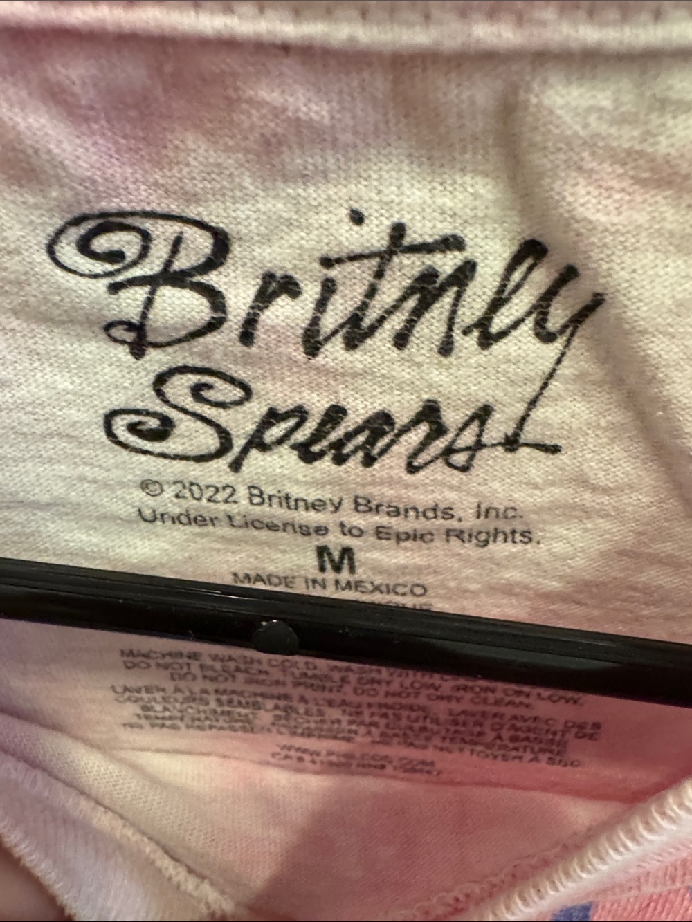 Pink Britney Spears Crop Top - Picture 2 of 3
